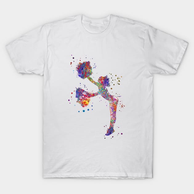 Cheerleader T-Shirt by RosaliArt